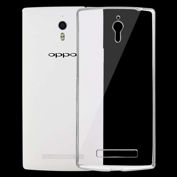 For OPPO Find 7 0.75mm Ultra-thin Transparent TPU Protective Case(Transparent)