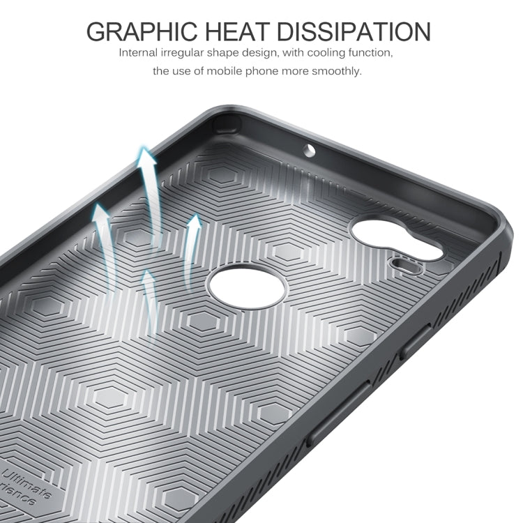 Lenuo for Google Pixel 2 Litchi Texture Full Coverage PU Leather + TPU Protective Back Cover Case