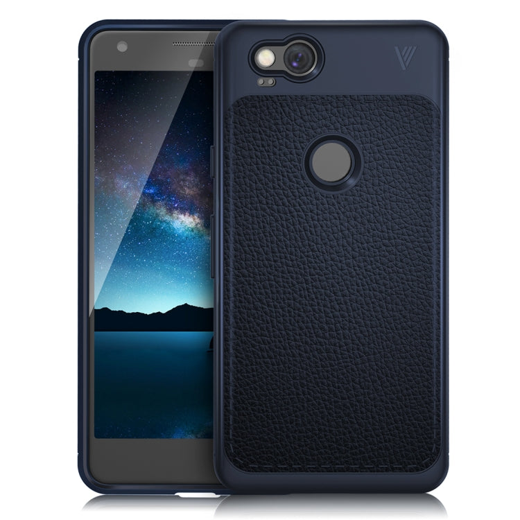 Lenuo for Google Pixel 2 Litchi Texture Full Coverage PU Leather + TPU Protective Back Cover Case