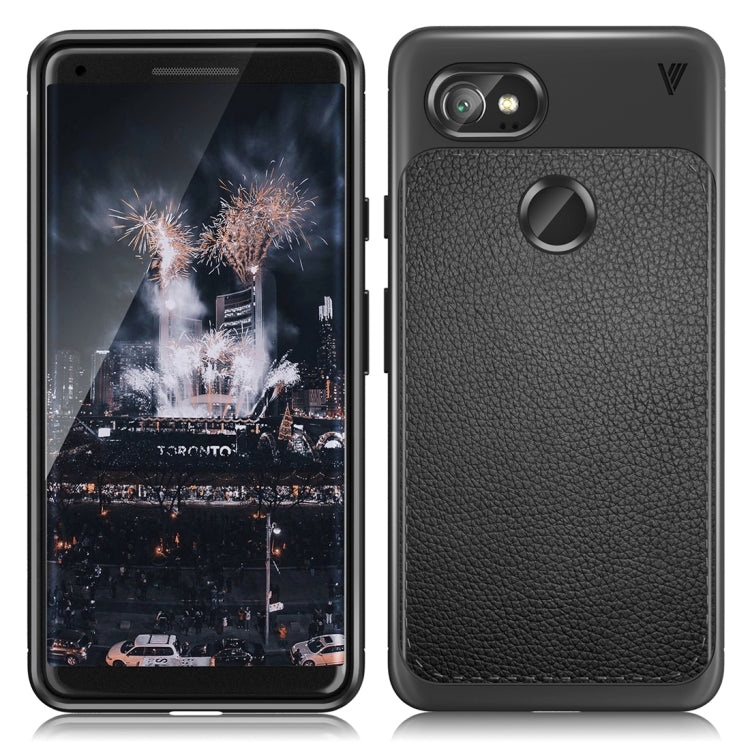 Lenuo for Google Pixel 2 XL Litchi Texture Full Coverage PU Leather + TPU Protective Back Cover Case