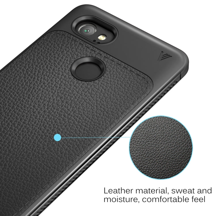 Lenuo for Google Pixel 2 XL Litchi Texture Full Coverage PU Leather + TPU Protective Back Cover Case