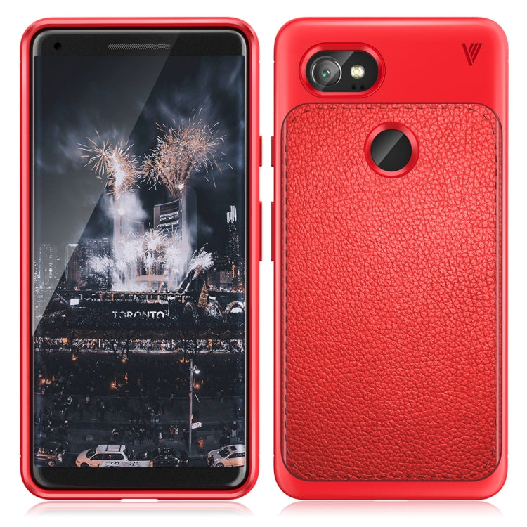 Lenuo for Google Pixel 2 XL Litchi Texture Full Coverage PU Leather + TPU Protective Back Cover Case