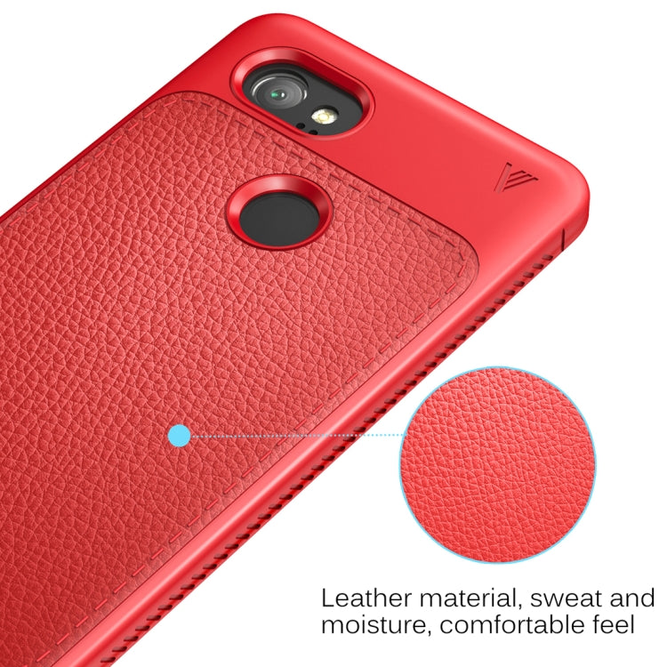 Lenuo for Google Pixel 2 XL Litchi Texture Full Coverage PU Leather + TPU Protective Back Cover Case