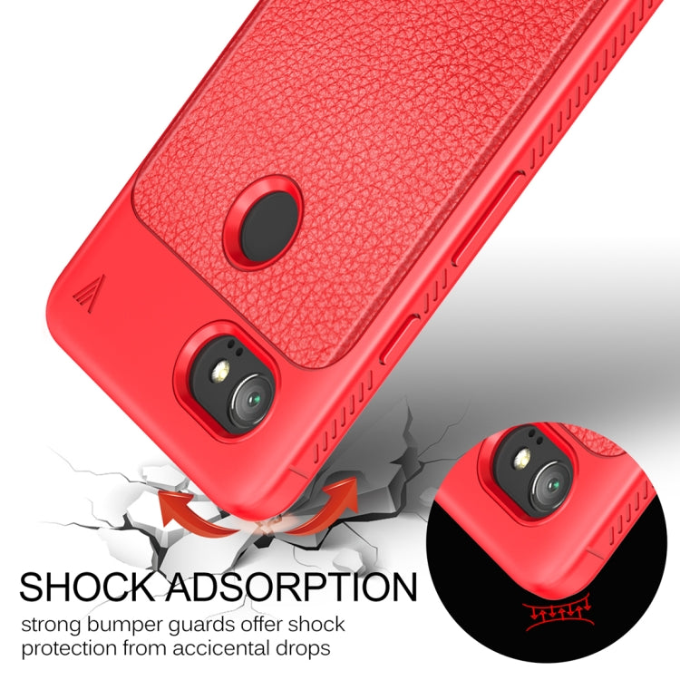 Lenuo for Google Pixel 2 XL Litchi Texture Full Coverage PU Leather + TPU Protective Back Cover Case