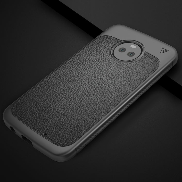 Lenuo for Motorola Moto X4 Litchi Texture Full Coverage PU Leather + TPU Protective Back Cover Case