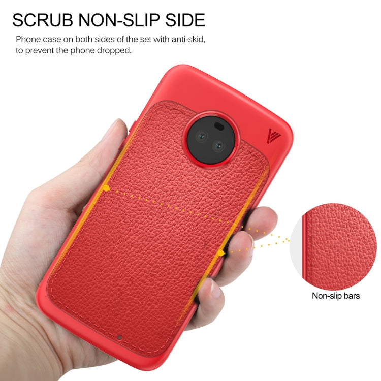 Lenuo for Motorola Moto X4 Litchi Texture Full Coverage PU Leather + TPU Protective Back Cover Case