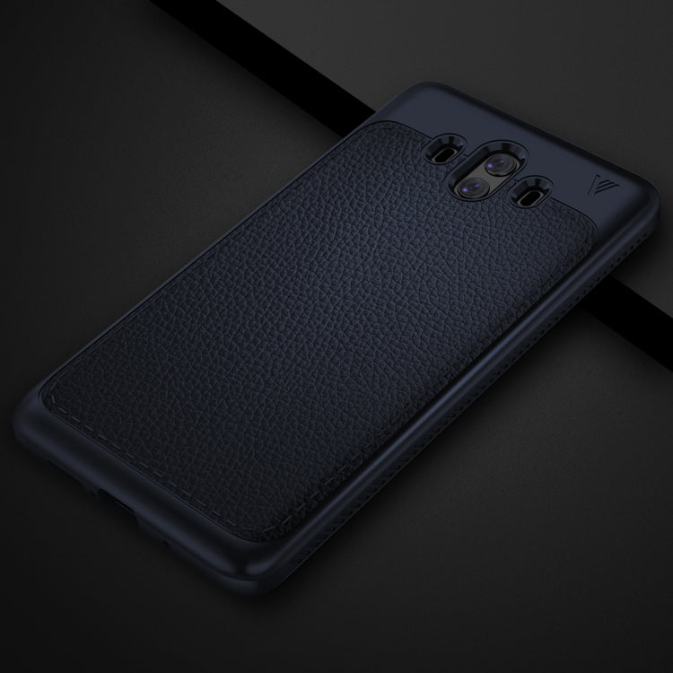 Lenuo for Huawei Mate 10 Litchi Texture Full Coverage PU Leather + TPU Protective Back Cover Case