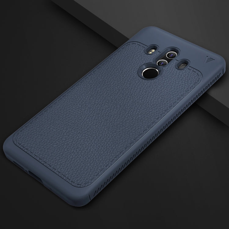 Lenuo for Huawei Mate 10 Pro Litchi Texture Full Coverage PU Leather + TPU Protective Back Cover Case