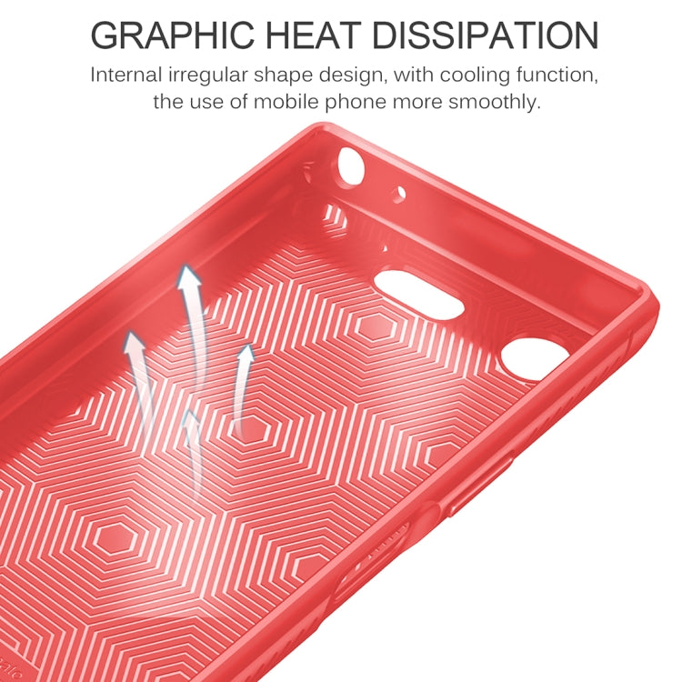 Lenuo for Sony Xperia XZ1 Litchi Texture Full Coverage PU Leather + TPU Protective Back Cover Soft Case