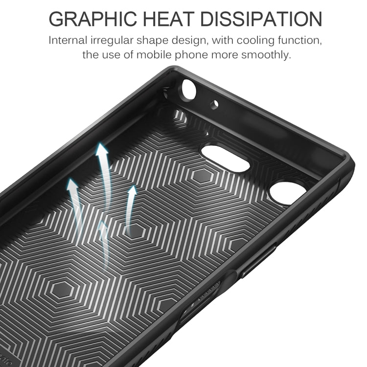 Lenuo for Sony Xperia XZ1 Compact Litchi Texture Full Coverage PU Leather + TPU Protective Back Cover Soft Case