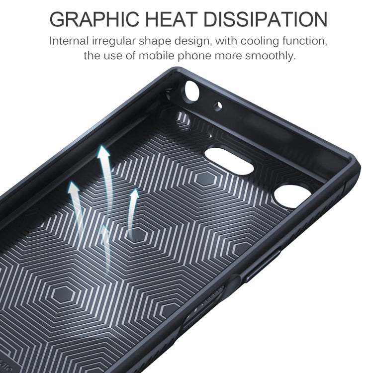 Lenuo for Sony Xperia XZ1 Compact Litchi Texture Full Coverage PU Leather + TPU Protective Back Cover Soft Case