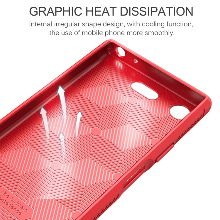 Lenuo for Sony Xperia XZ1 Compact Litchi Texture Full Coverage PU Leather + TPU Protective Back Cover Soft Case