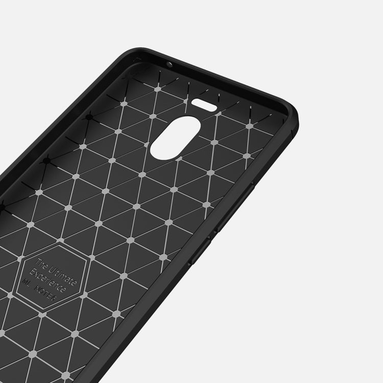 For Meizu M6 Note Brushed Texture Carbon Fiber Shockproof TPU Rugged Armor Protective Case