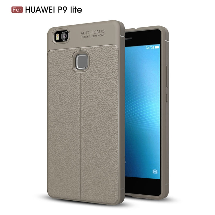 For Huawei P9 Lite Litchi Texture TPU Protective Back Cover Case