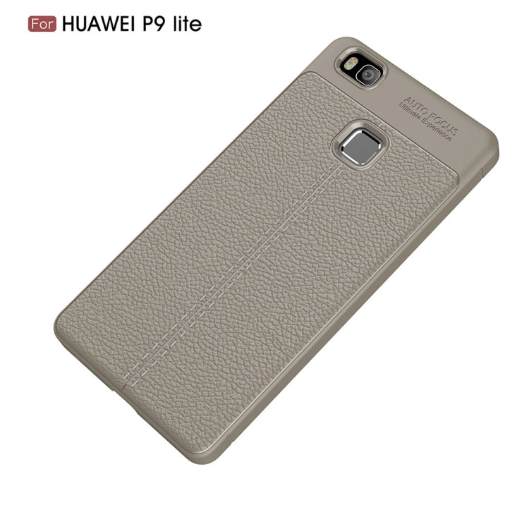 For Huawei P9 Lite Litchi Texture TPU Protective Back Cover Case