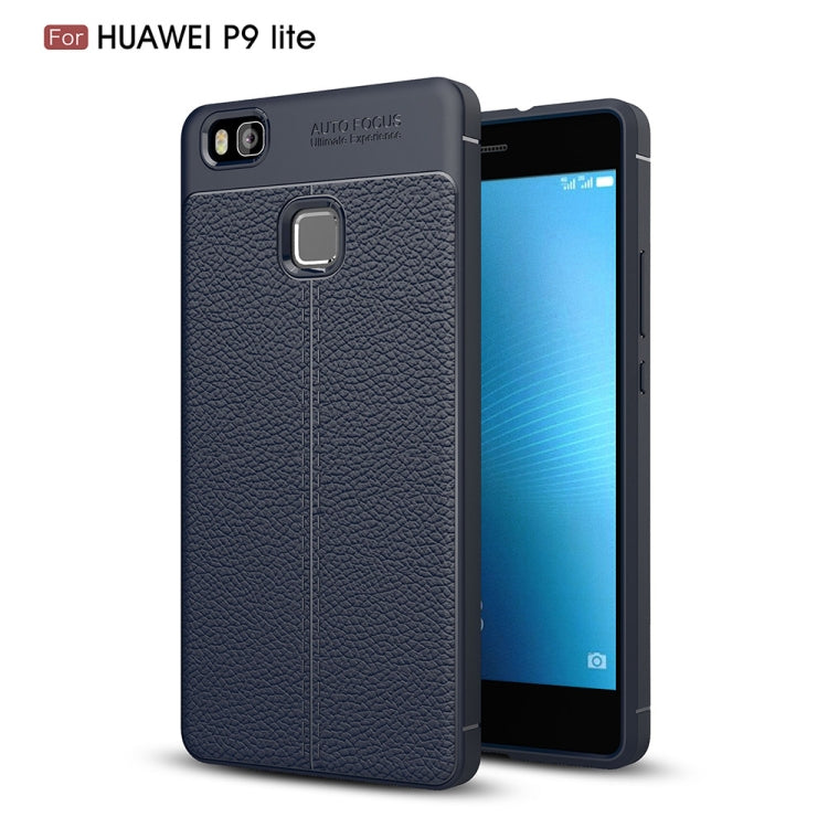 For Huawei P9 Lite Litchi Texture TPU Protective Back Cover Case