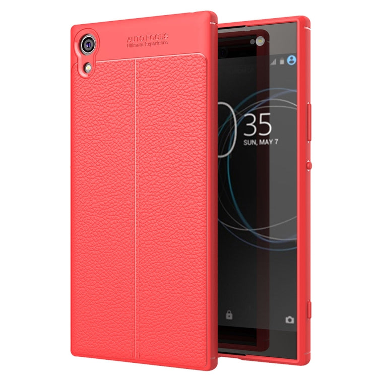 For Sony Xperia XA1 Ultra Litchi Texture TPU Protective Back Cover Case