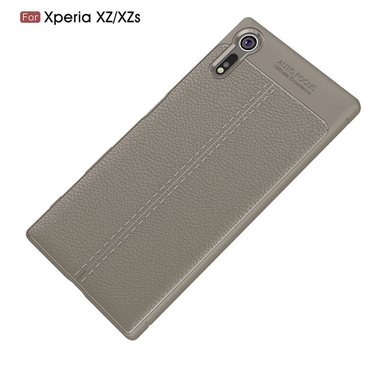 For Sony Xperia XZ / XZs Litchi Texture TPU Protective Back Cover Case