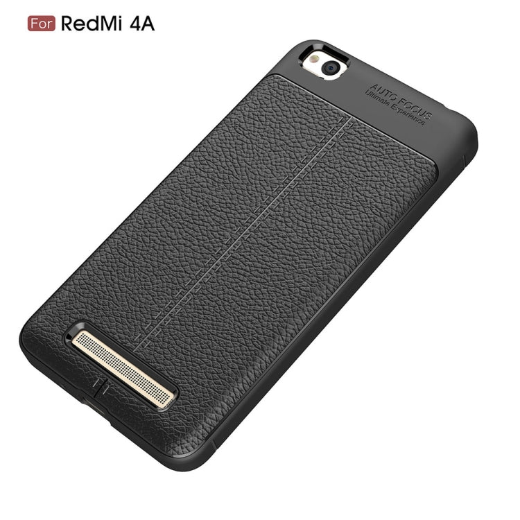 For Xiaomi Redmi 4A Litchi Texture TPU Protective Back Cover Case