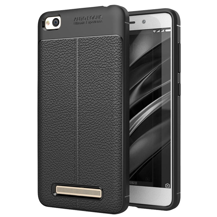 For Xiaomi Redmi 4A Litchi Texture TPU Protective Back Cover Case