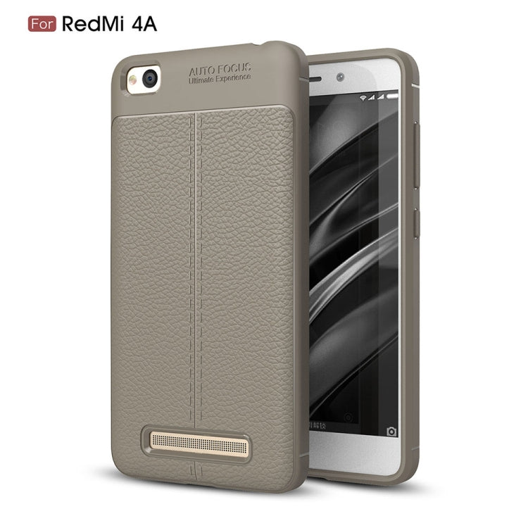 For Xiaomi Redmi 4A Litchi Texture TPU Protective Back Cover Case
