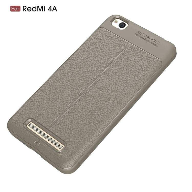 For Xiaomi Redmi 4A Litchi Texture TPU Protective Back Cover Case