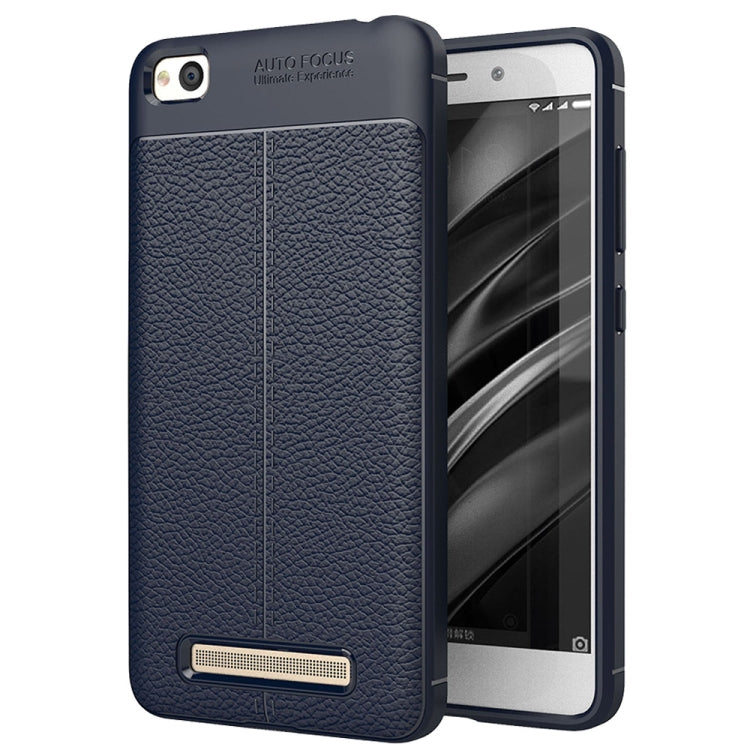 For Xiaomi Redmi 4A Litchi Texture TPU Protective Back Cover Case