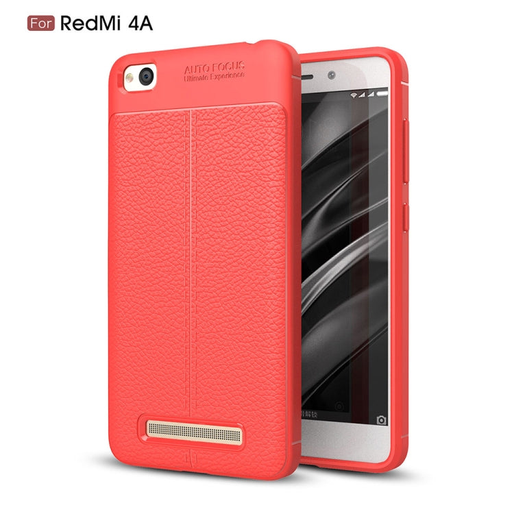 For Xiaomi Redmi 4A Litchi Texture TPU Protective Back Cover Case
