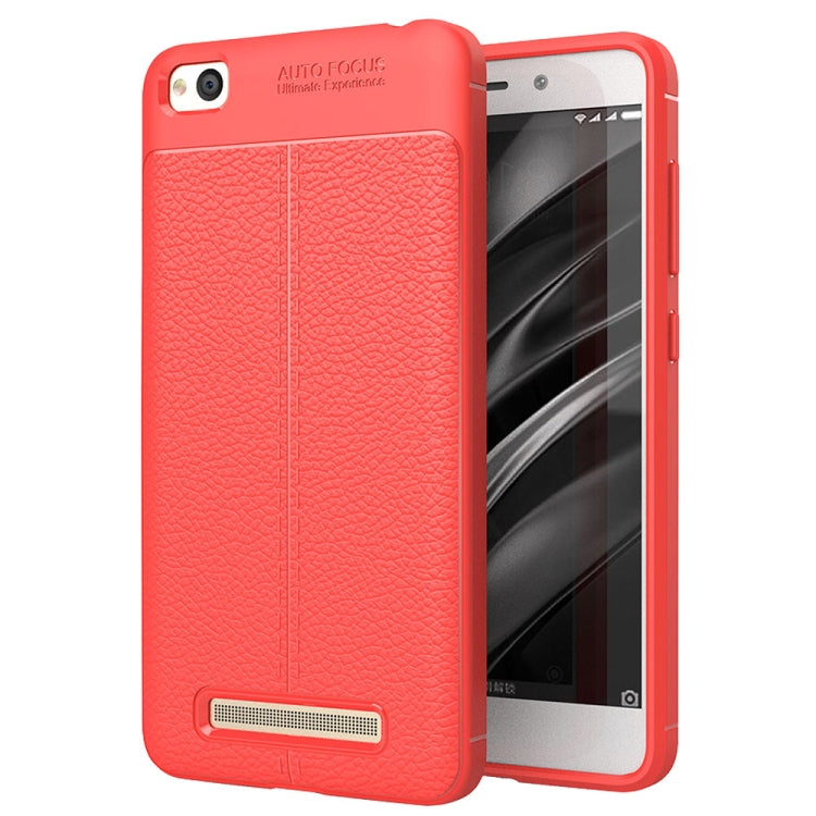 For Xiaomi Redmi 4A Litchi Texture TPU Protective Back Cover Case