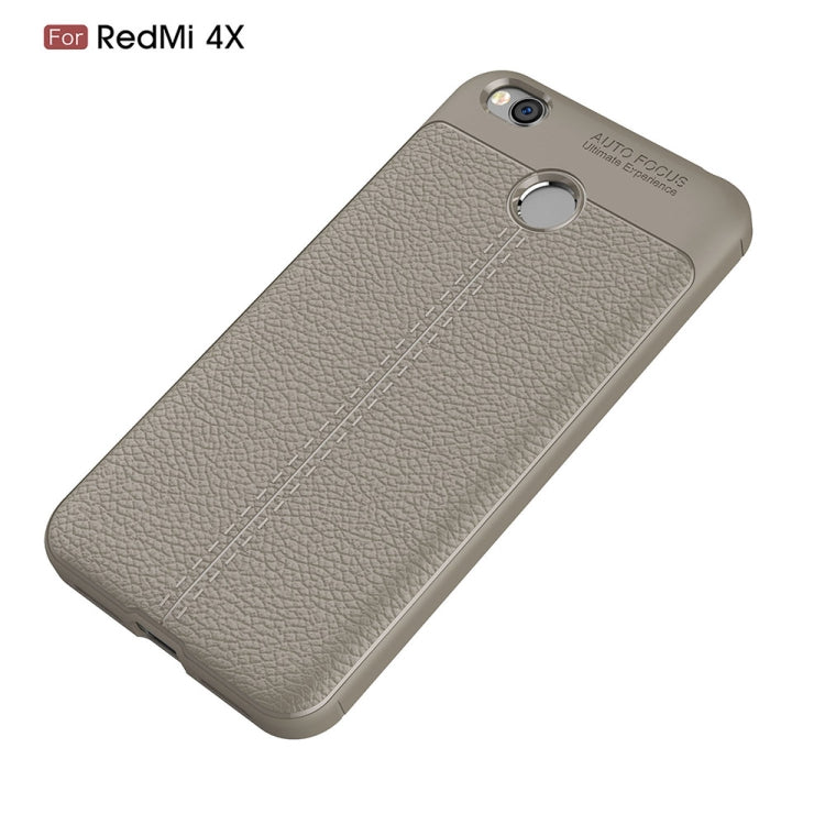 For Xiaomi Redmi 4X Litchi Texture TPU Protective Back Cover Case