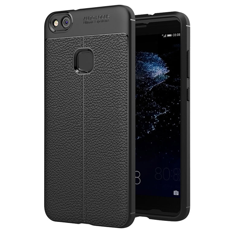 For Huawei P10 Lite Litchi Texture TPU Protective Back Cover Case