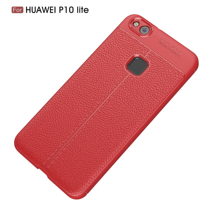 For Huawei P10 Lite Litchi Texture TPU Protective Back Cover Case