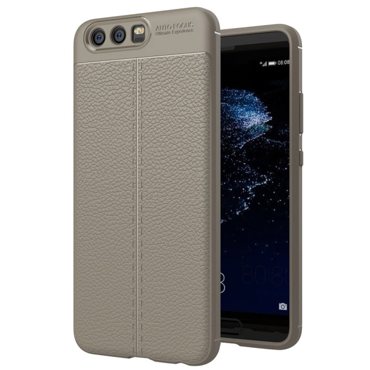 For Huawei P10 Litchi Texture TPU Protective Back Cover Case