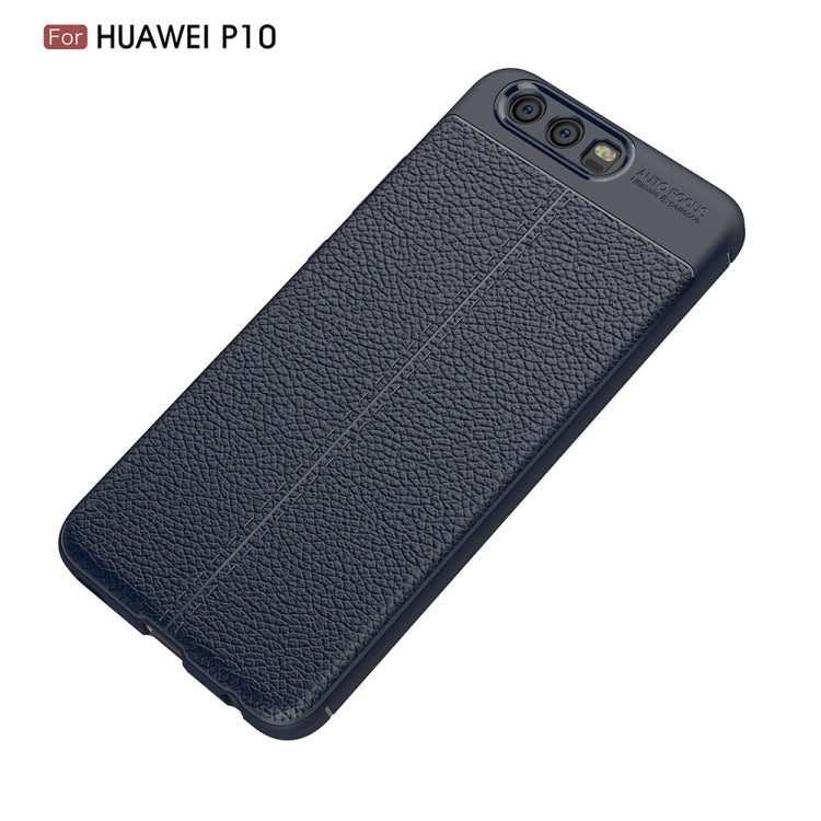 For Huawei P10 Litchi Texture TPU Protective Back Cover Case