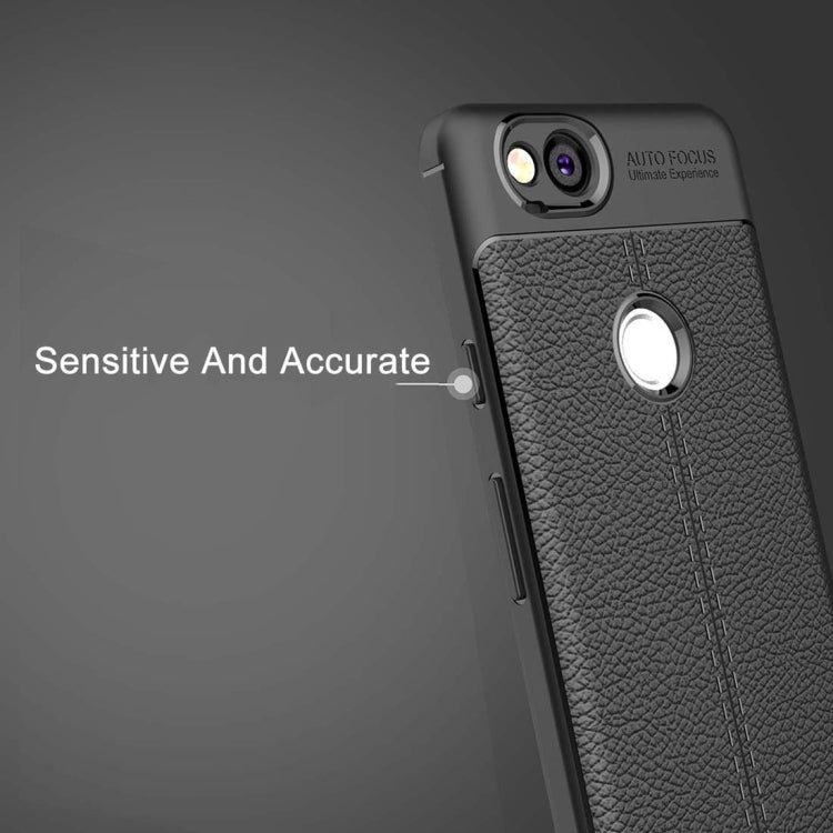 For Google Pixel 2 Litchi Texture Full Coverage TPU Protective Back Cover Case