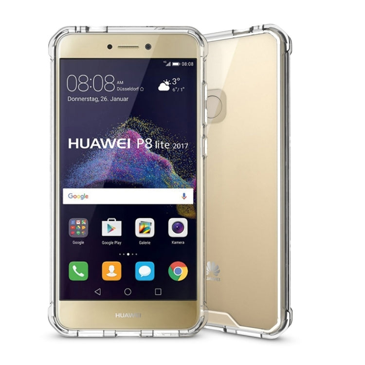 For Huawei Honor 8 Lite & P8 Lite (2017) Acrylic + TPU Transparent Armor Protective Case
