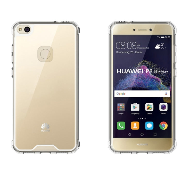 For Huawei Honor 8 Lite & P8 Lite (2017) Acrylic + TPU Transparent Armor Protective Case