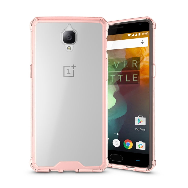 For Oneplus 3 Acrylic + TPU Transparent Armor Protective Case