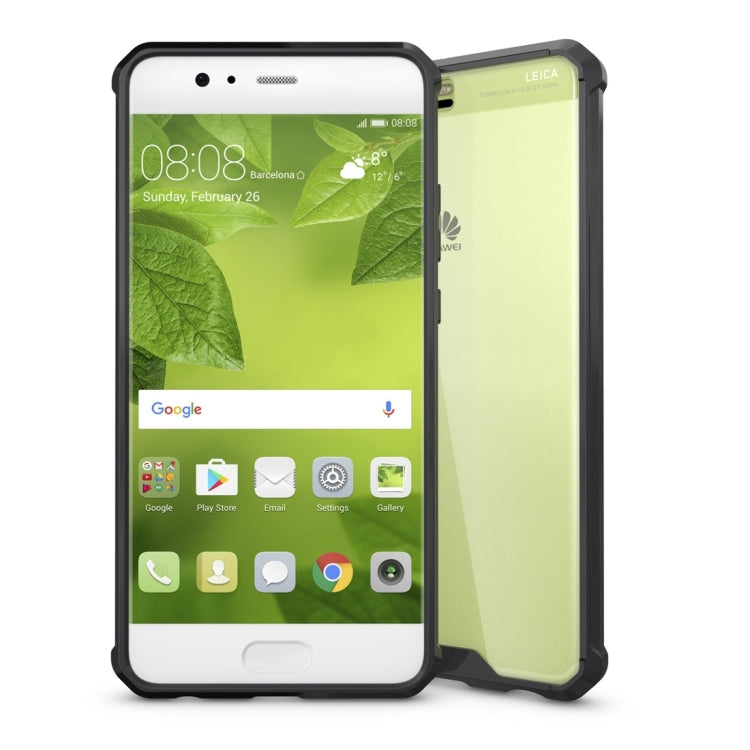 For Huawei P10 Plus Acrylic + TPU Transparent Armor Protective Case