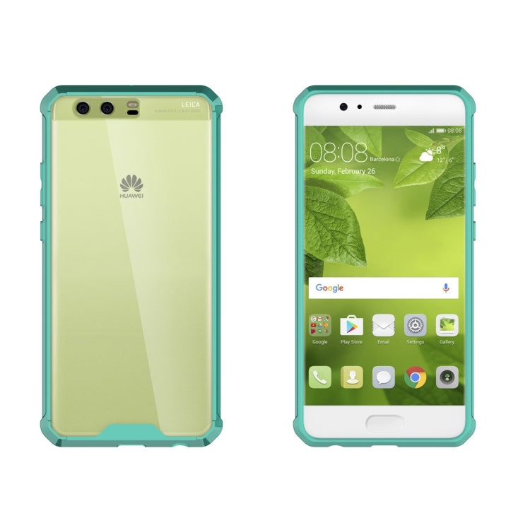 For Huawei P10 Plus Acrylic + TPU Transparent Armor Protective Case