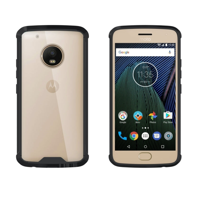 For Motorola G5 Plus Acrylic + TPU Transparent Armor Protective Case