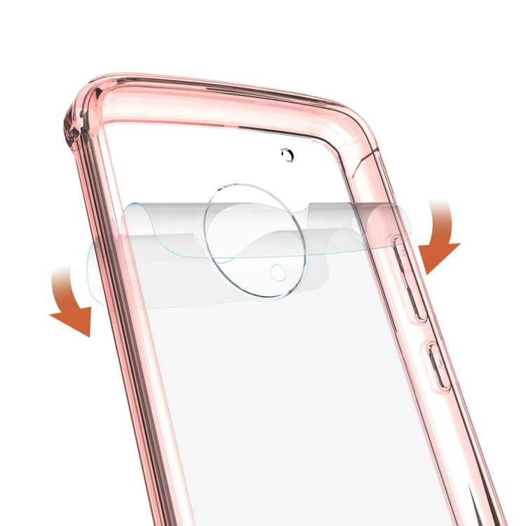 For Motorola G5 Plus Acrylic + TPU Transparent Armor Protective Case