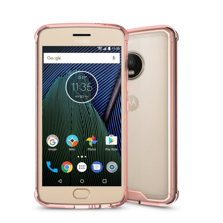 For Motorola G5 Plus Acrylic + TPU Transparent Armor Protective Case