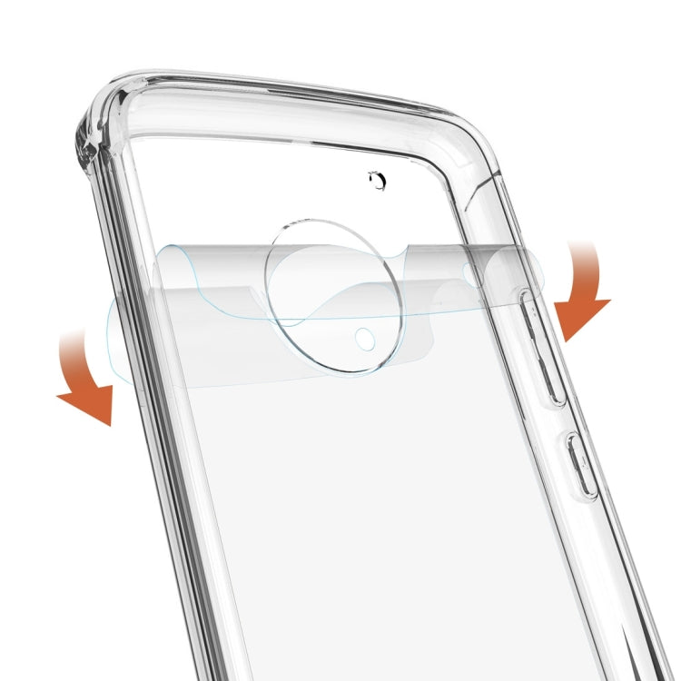 For Motorola G5 Plus Acrylic + TPU Transparent Armor Protective Case