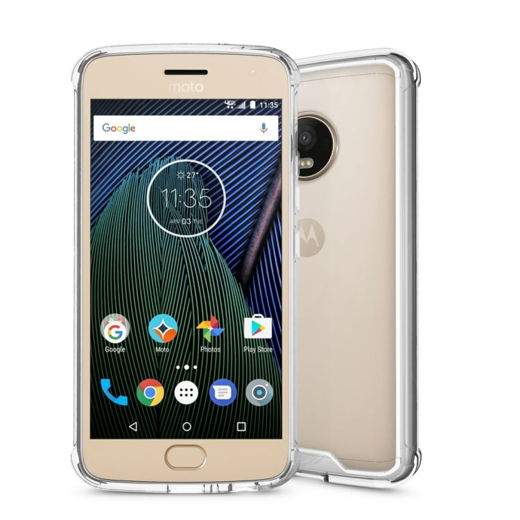 For Motorola G5 Plus Acrylic + TPU Transparent Armor Protective Case