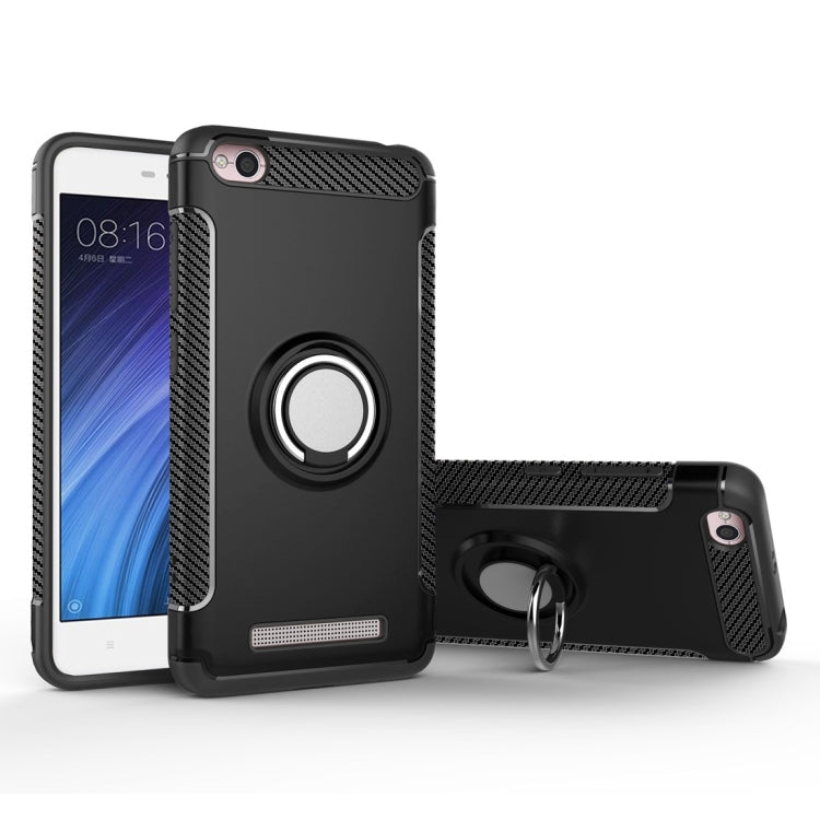 For Xiaomi Redmi 4A Magnetic 360 Degree Rotation Ring Armor Protective Case