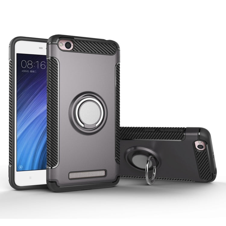 For Xiaomi Redmi 4A Magnetic 360 Degree Rotation Ring Armor Protective Case