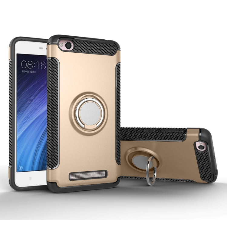 For Xiaomi Redmi 4A Magnetic 360 Degree Rotation Ring Armor Protective Case