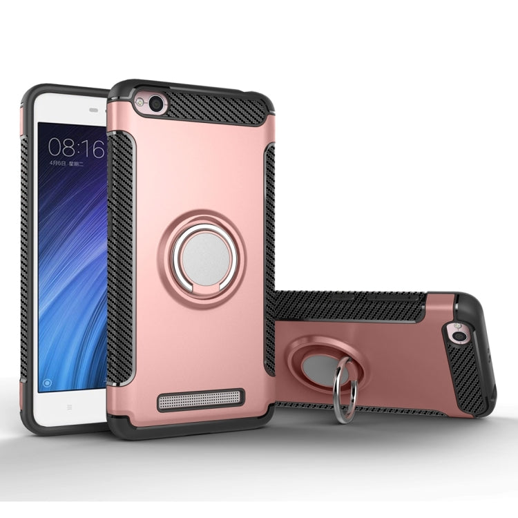 For Xiaomi Redmi 4A Magnetic 360 Degree Rotation Ring Armor Protective Case
