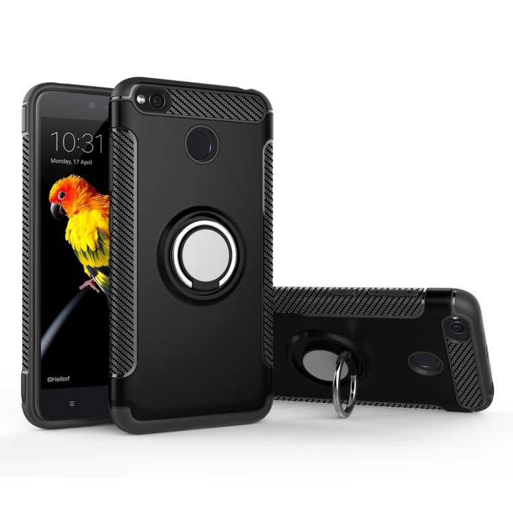 For Xiaomi Redmi 4X Magnetic 360 Degree Rotation Ring Armor Protective Case